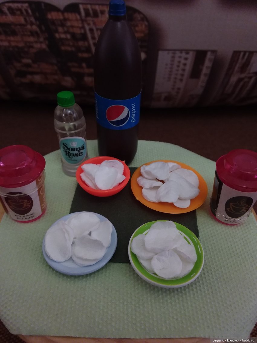 Рисовые чипсы для 1:6 из фоамирана