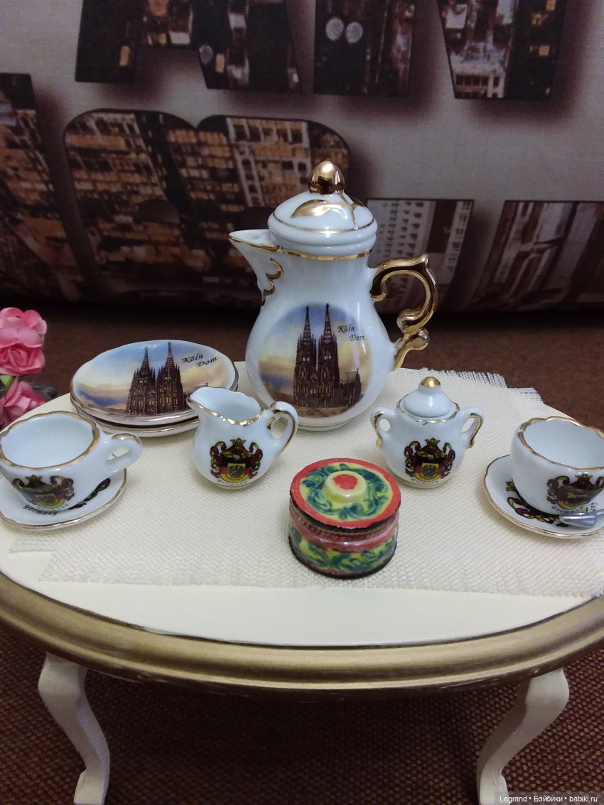 Сервиз "Кёльн" от Reutter Porzellan и шкатулочка: жизнь в формате 1:6 (фото 7)