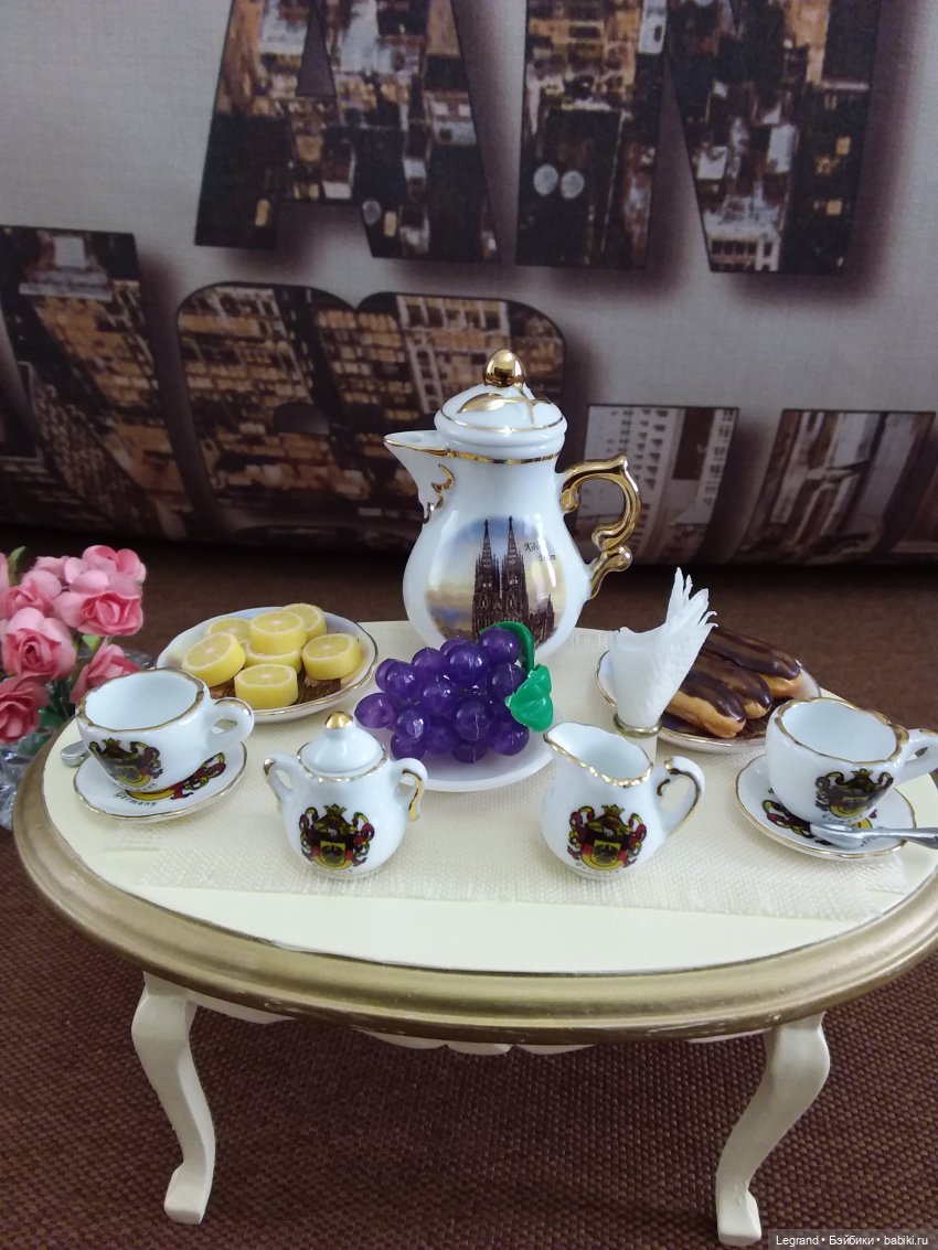 Сервиз "Кёльн" от Reutter Porzellan и шкатулочка: жизнь в формате 1:6