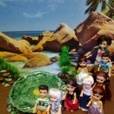 Оливье Ламбер и другие ребята на побережье