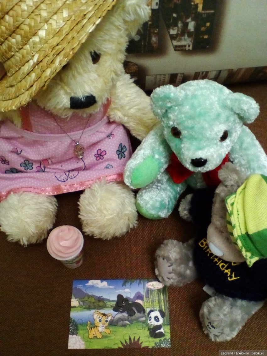 Гости в доме Пембе и Гри | Бэйбики Гости в доме Пембе и Гри — Плюшевые мишки и игрушки (Teddy Bear): винтаж