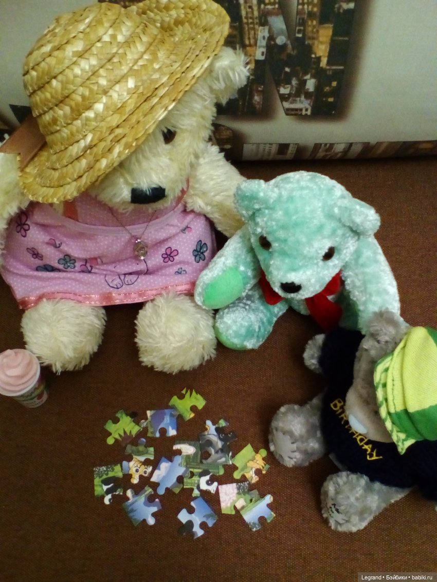 Гости в доме Пембе и Гри | Бэйбики Гости в доме Пембе и Гри — Плюшевые мишки и игрушки (Teddy Bear): винтаж