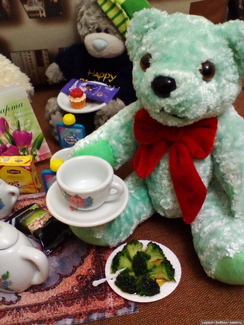 Гости в доме Пембе и Гри | Бэйбики Гости в доме Пембе и Гри — Плюшевые мишки и игрушки (Teddy Bear): винтаж