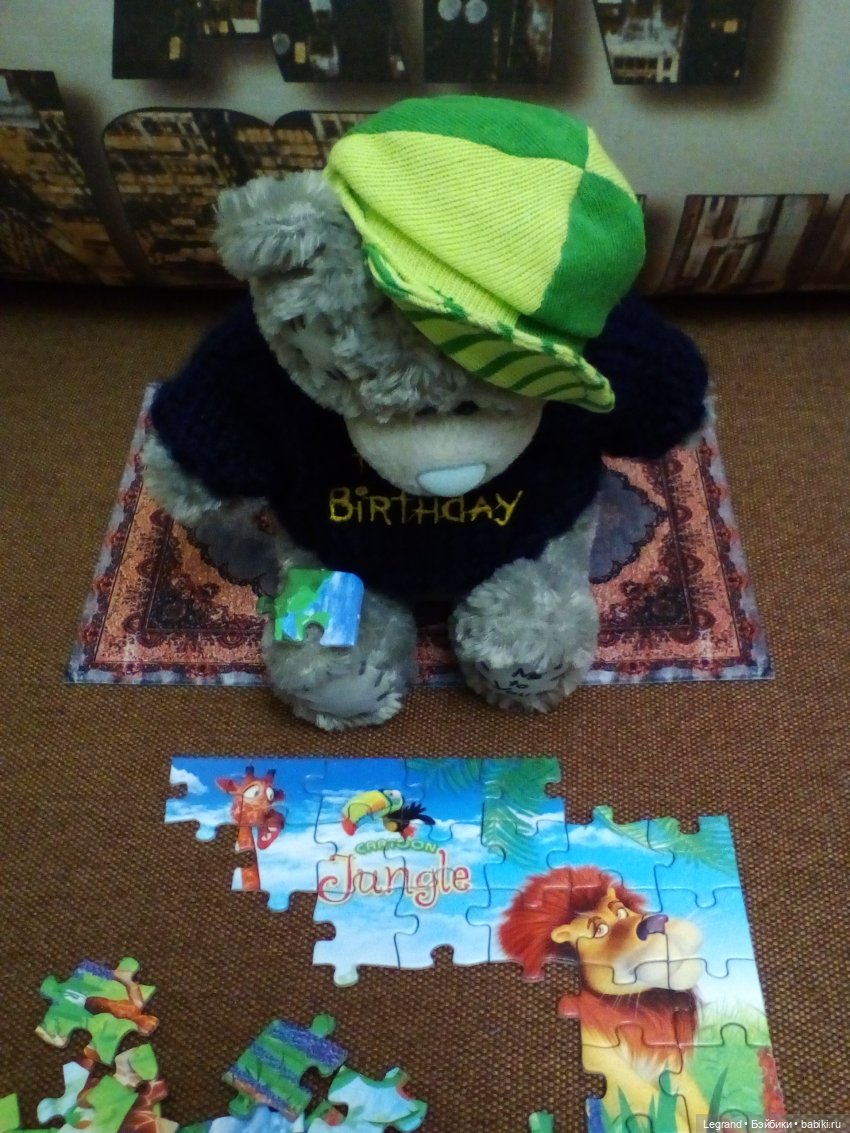 Гри собирает пазл | Бэйбики Гри собирает пазл — Плюшевые мишки и игрушки (Teddy Bear): винтаж (фото 6)