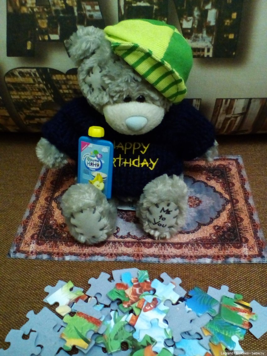 Гри собирает пазл | Бэйбики Гри собирает пазл — Плюшевые мишки и игрушки (Teddy Bear): винтаж