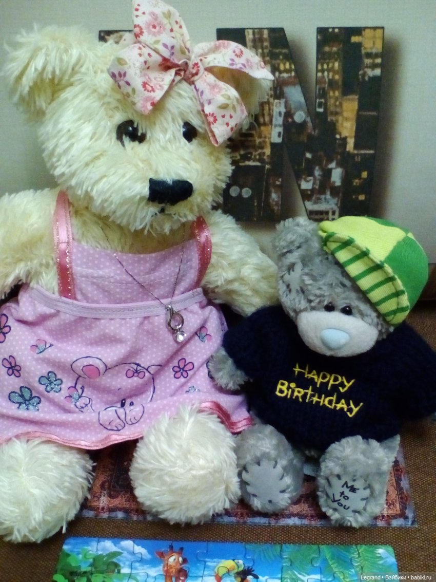 Гри собирает пазл | Бэйбики Гри собирает пазл — Плюшевые мишки и игрушки (Teddy Bear): винтаж