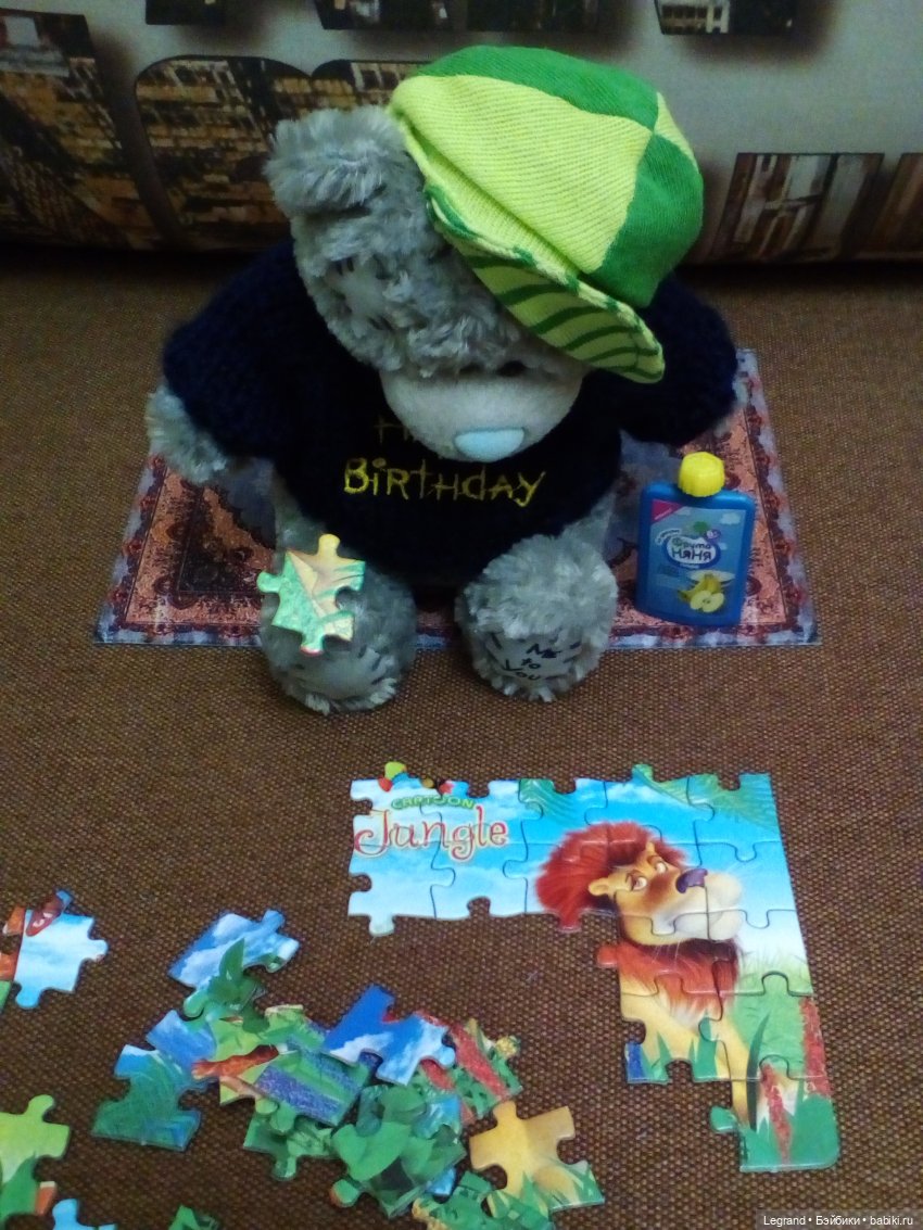 Гри собирает пазл | Бэйбики Гри собирает пазл — Плюшевые мишки и игрушки (Teddy Bear): винтаж (фото 4)