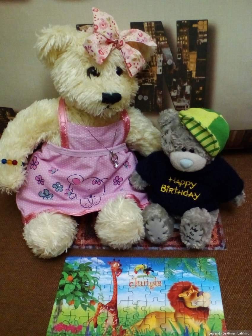 Гри собирает пазл | Бэйбики Гри собирает пазл — Плюшевые мишки и игрушки (Teddy Bear): винтаж