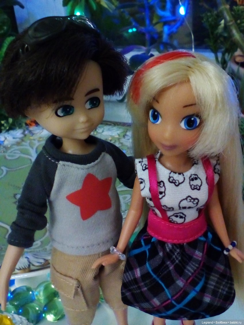 Сад. Вечер. Оливье и Бижу