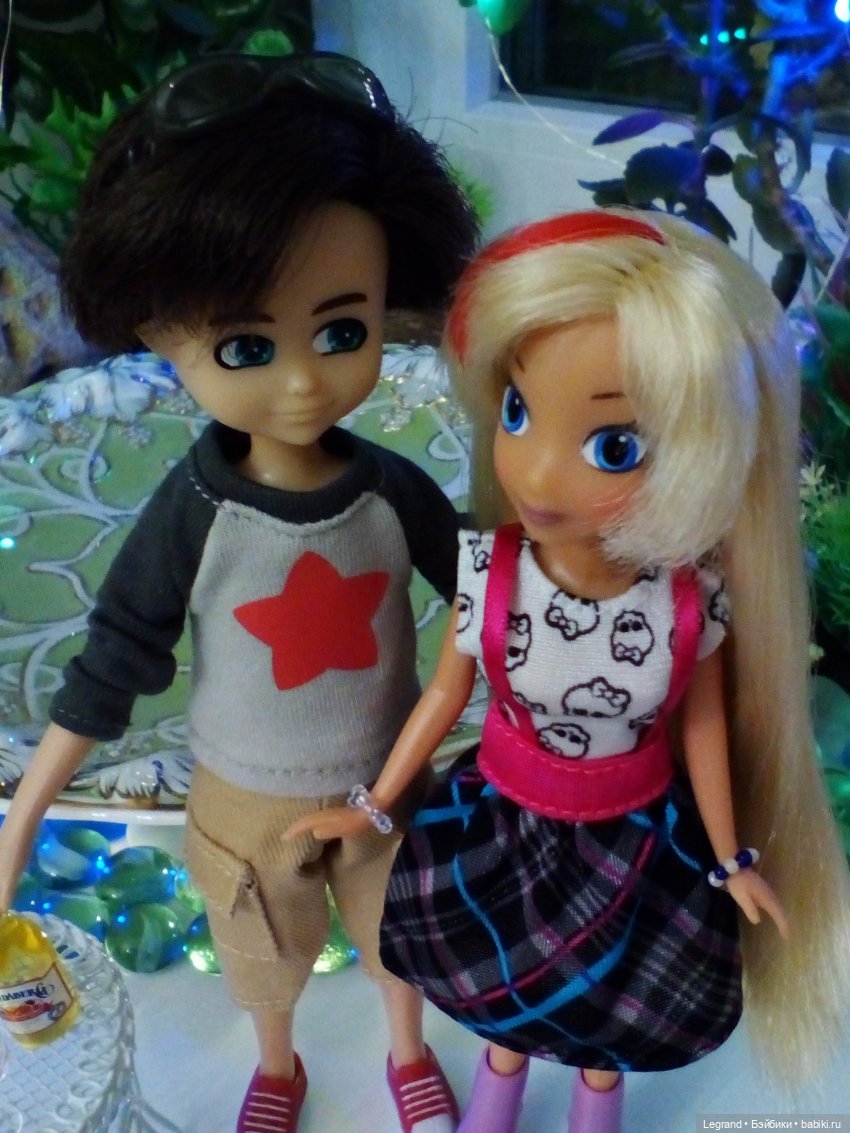 Сад. Вечер. Оливье и Бижу