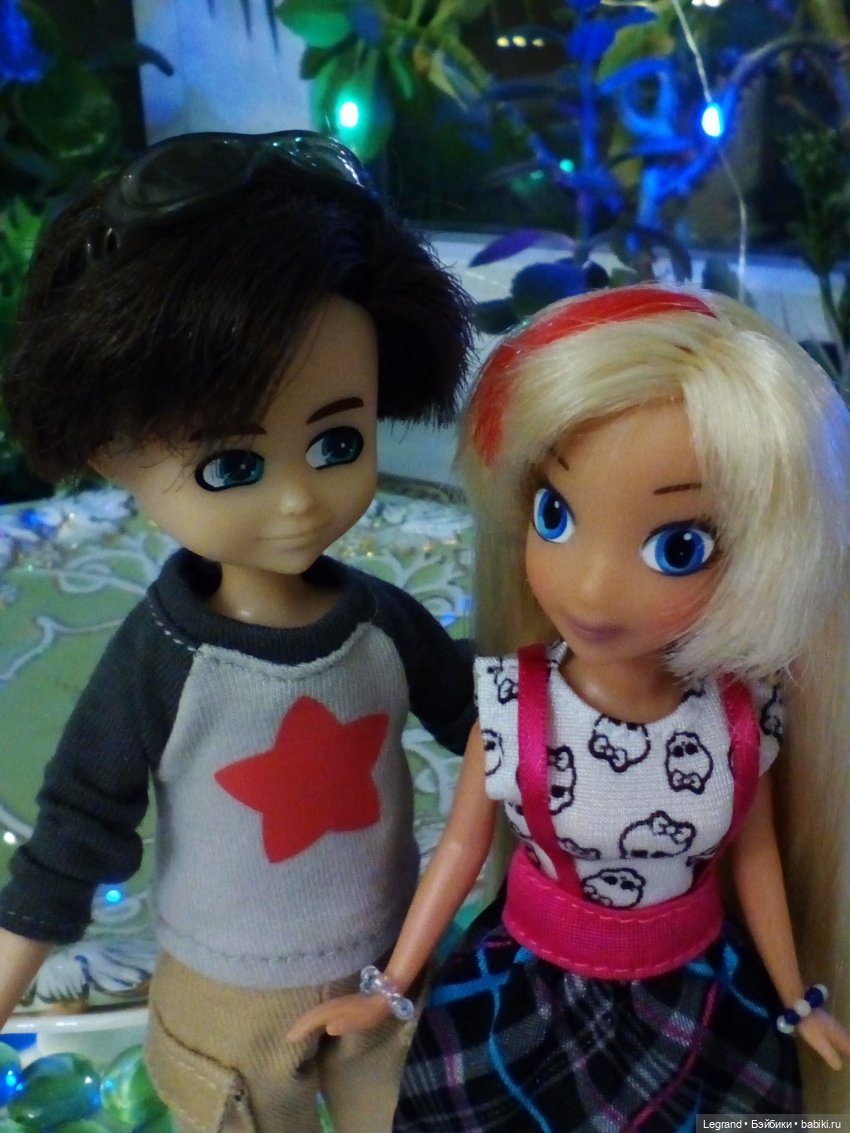 Сад. Вечер. Оливье и Бижу