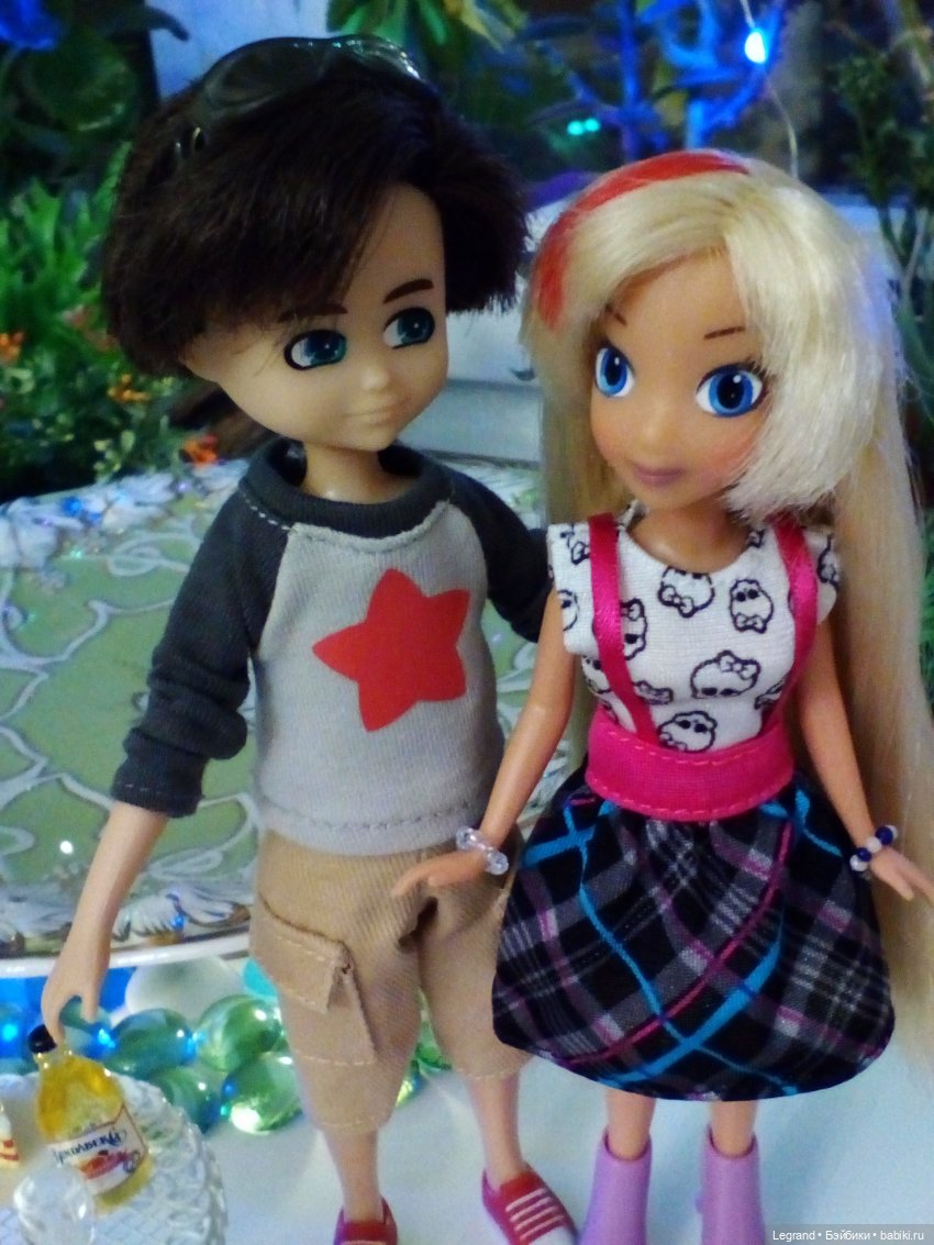 Сад. Вечер. Оливье и Бижу