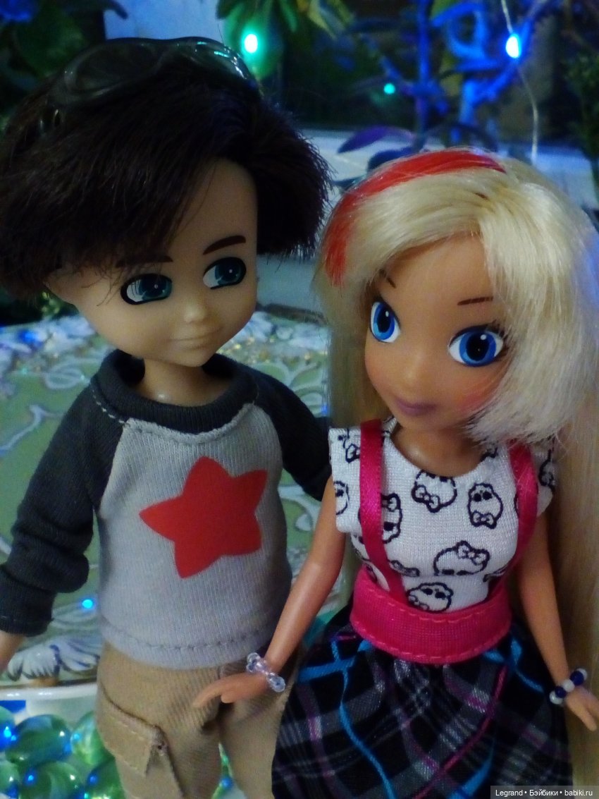 Сад. Вечер. Оливье и Бижу