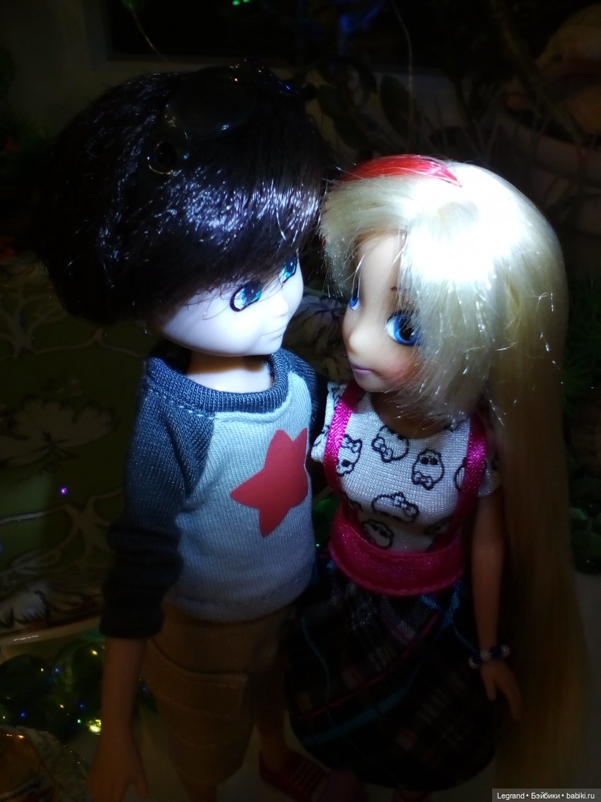 Сад. Вечер. Оливье и Бижу