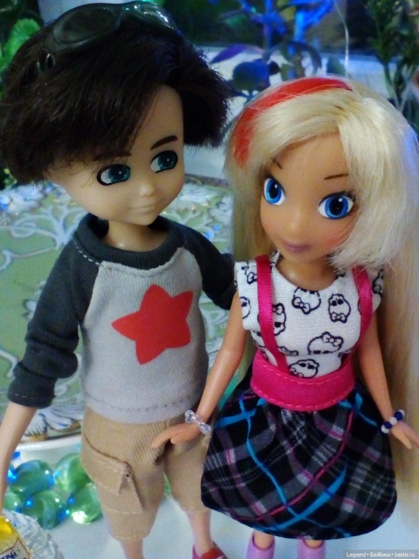 Сад. Вечер. Оливье и Бижу