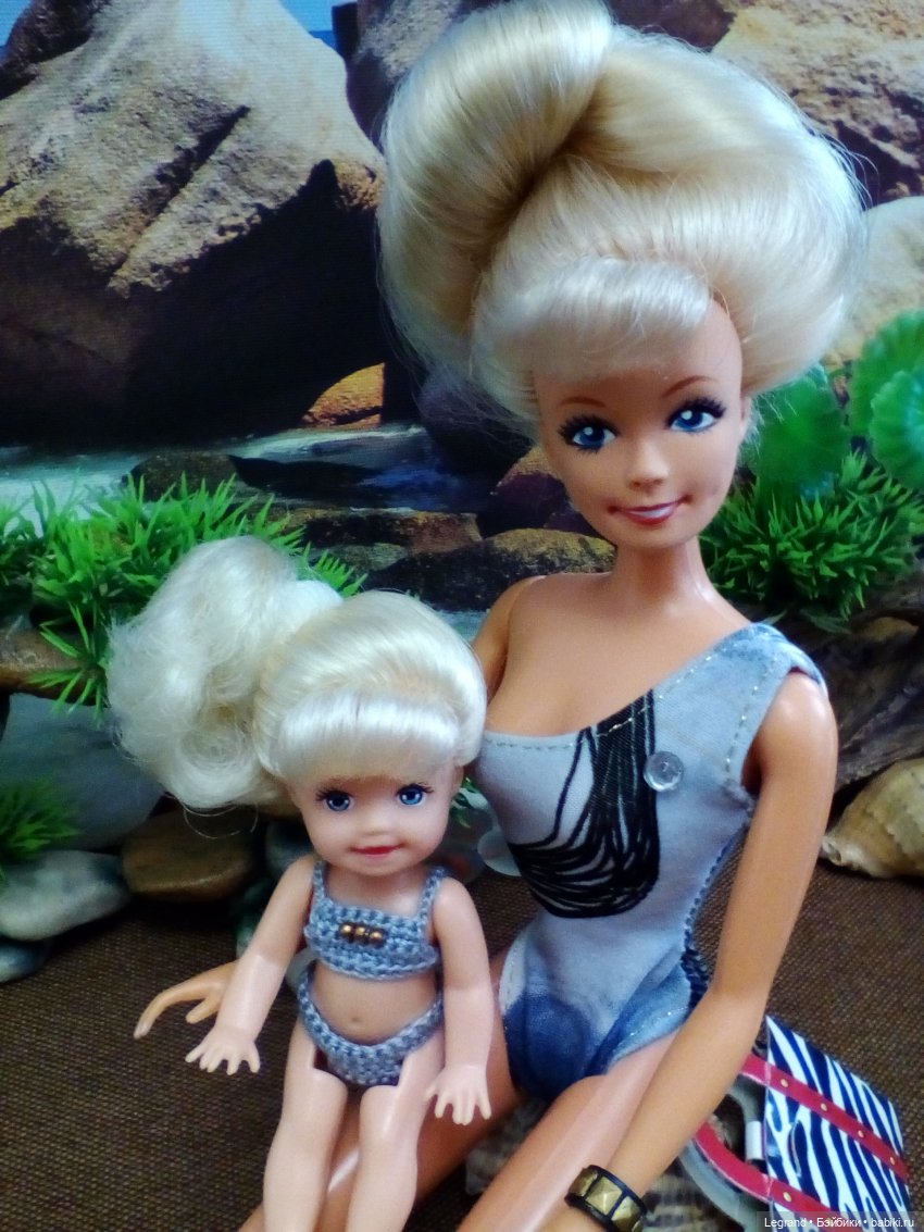 Лурения. Пляж. Анни-Фрид и дети