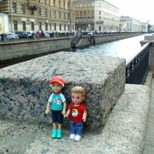 Петербург. Набережная канала Грибоедова. Михайловский сад. Одд-Бьёрн и Орей