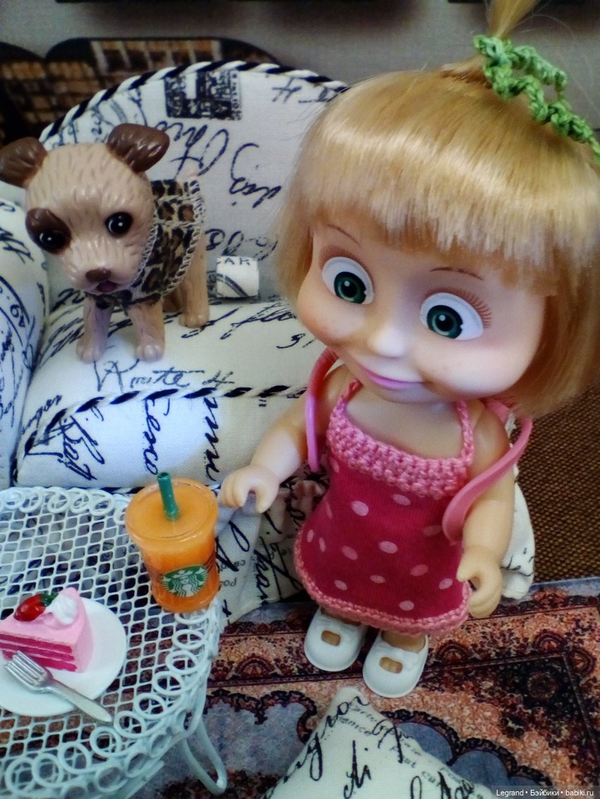 Утро Лизы — Куклы Маша и Медведь (Simba): Маша в кармашке (фото 10)