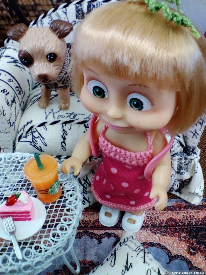 Утро Лизы — Куклы Маша и Медведь (Simba): Маша в кармашке