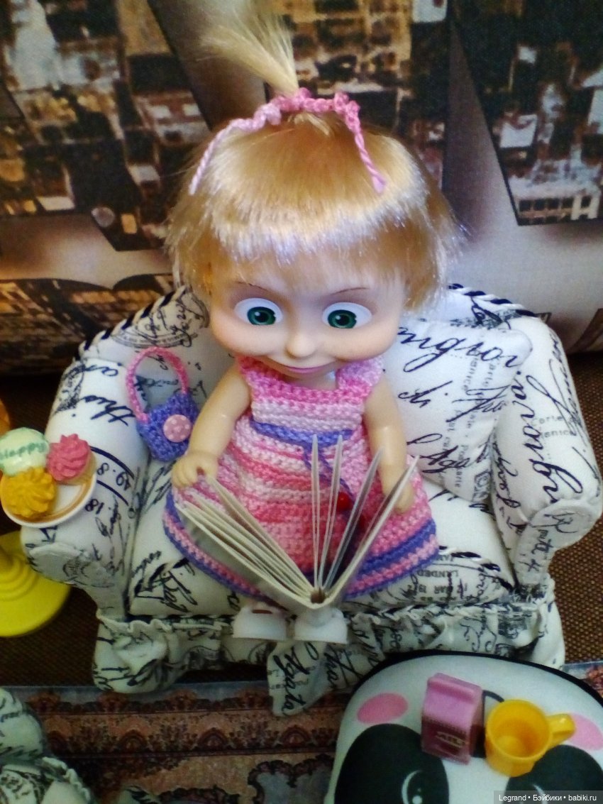 Жу-Жу: уютный вечер — Куклы Маша и Медведь (Simba): Маша в кармашке