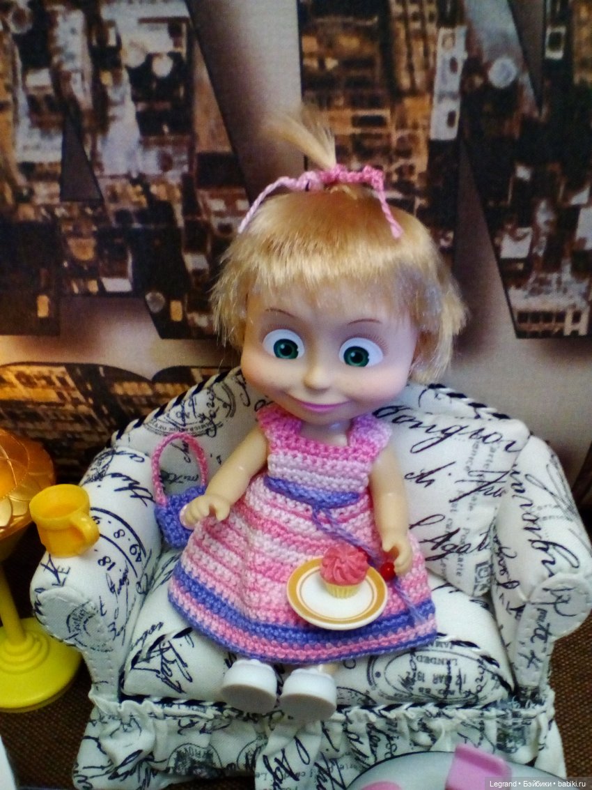 Жу-Жу: уютный вечер — Куклы Маша и Медведь (Simba): Маша в кармашке