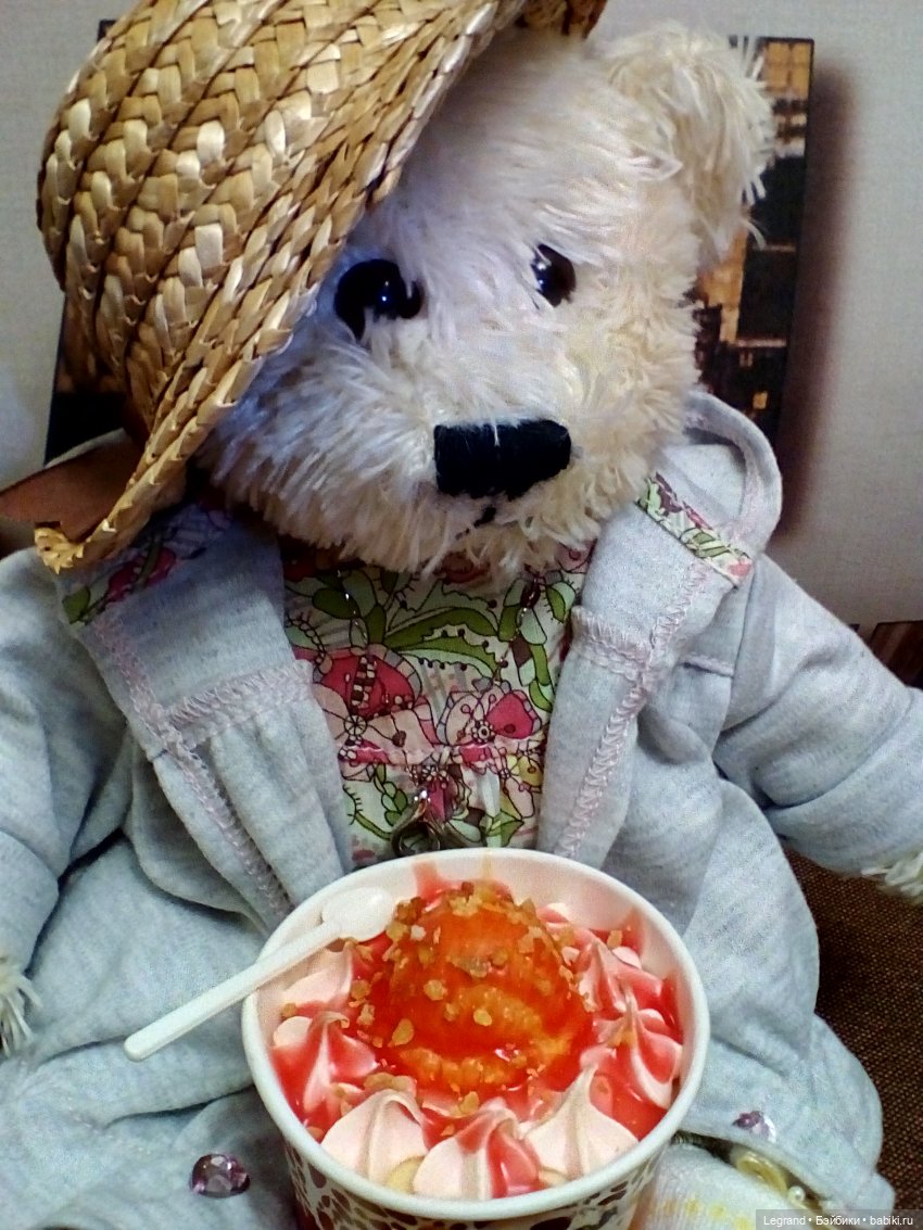 Пембе, розы и мороженое — Плюшевые мишки и игрушки (Teddy Bear): винтаж