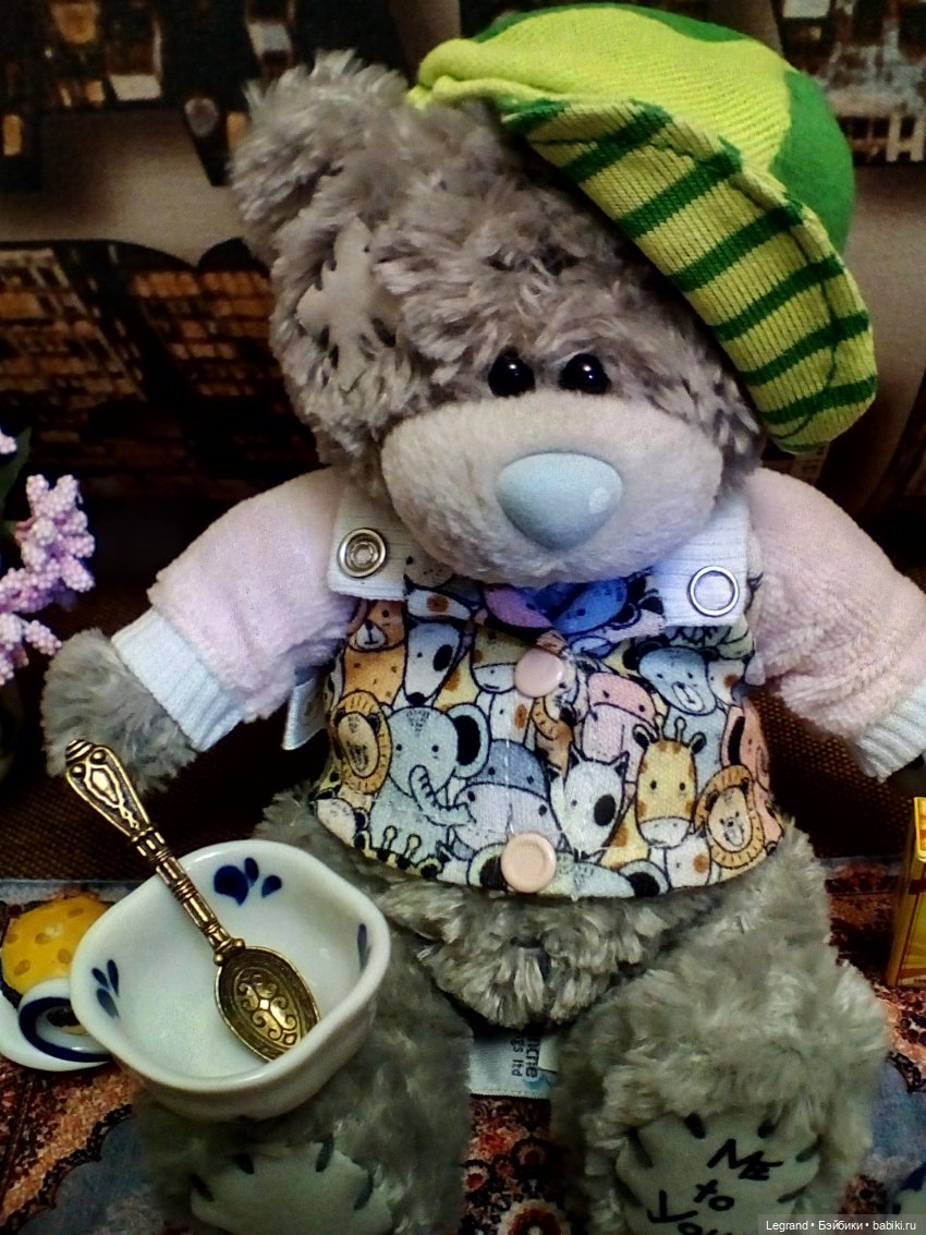 Ужин Гри — Плюшевые мишки и игрушки (Teddy Bear): винтаж