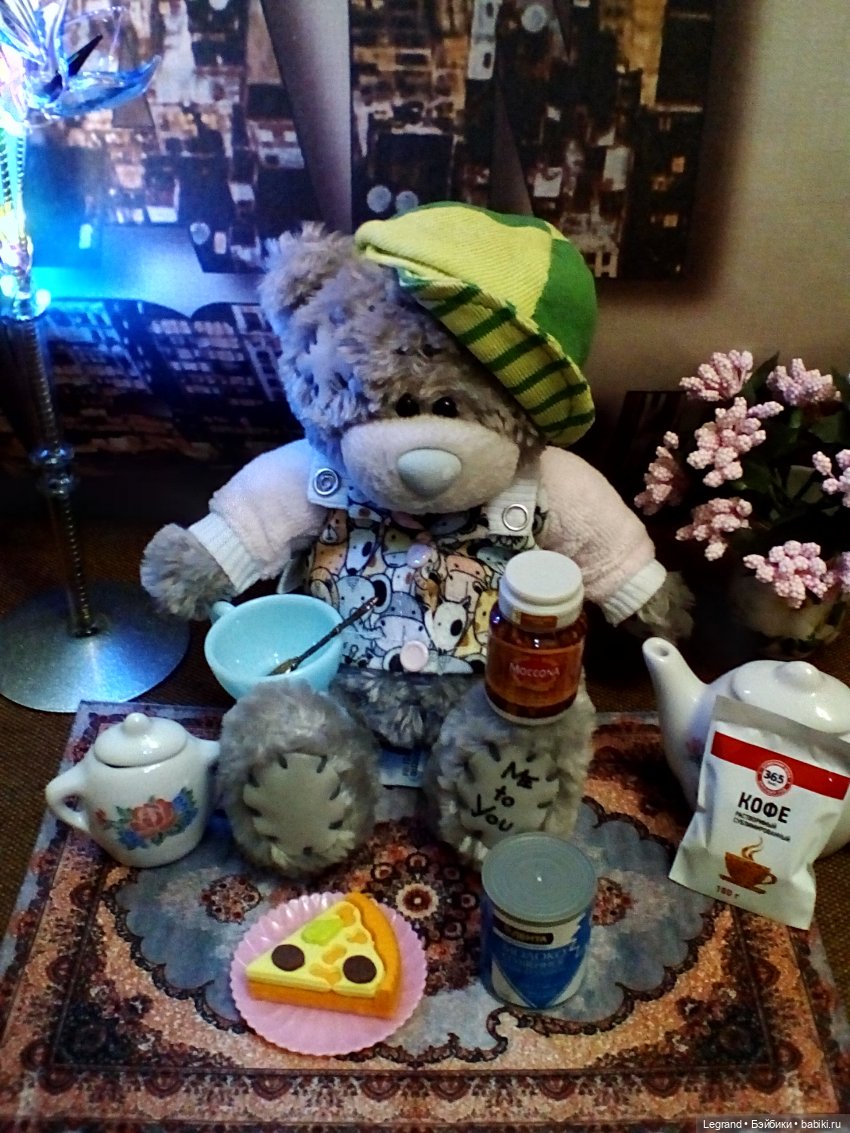 Гри: ночное кофепитие — Плюшевые мишки и игрушки (Teddy Bear): винтаж (фото 8)