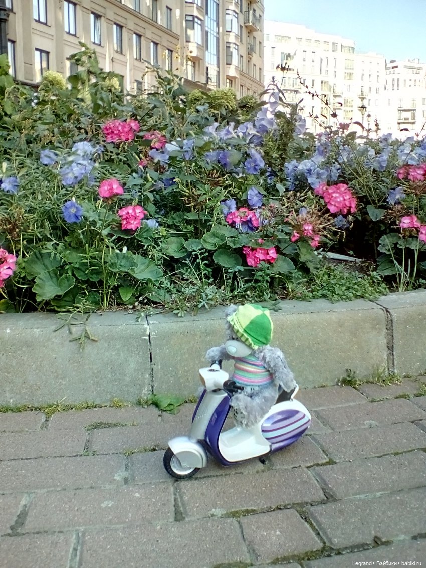 Гри в Парадном квартале. На скутере. Пикник на траве и фонтаны | Бэйбики Гри в Парадном квартале. На скутере. Пикник на траве и фонтаны (фото 2)
