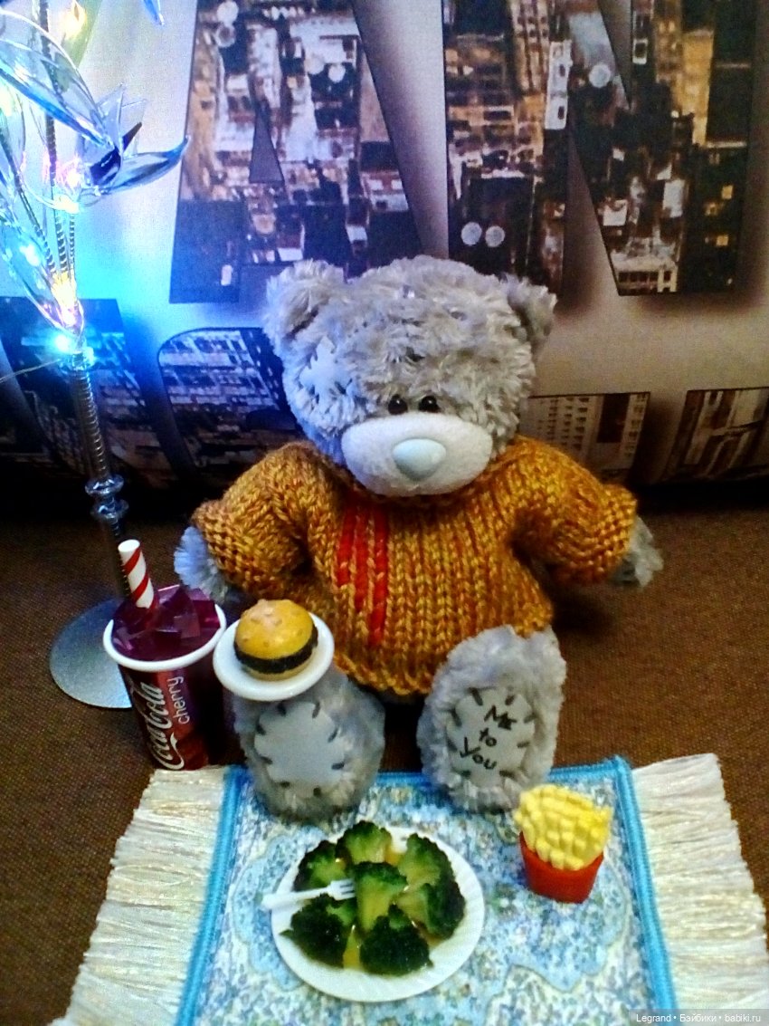 Гри в новом свитере — Плюшевые мишки и игрушки (Teddy Bear): винтаж