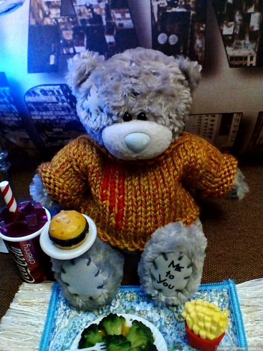 Гри в новом свитере — Плюшевые мишки и игрушки (Teddy Bear): винтаж (фото 2)