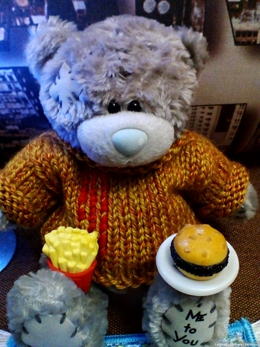 Гри в новом свитере — Плюшевые мишки и игрушки (Teddy Bear): винтаж (фото 10)