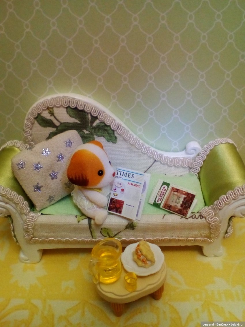 Керамический диванчик — Мебель для кукол и домиков: фото (фото 2)