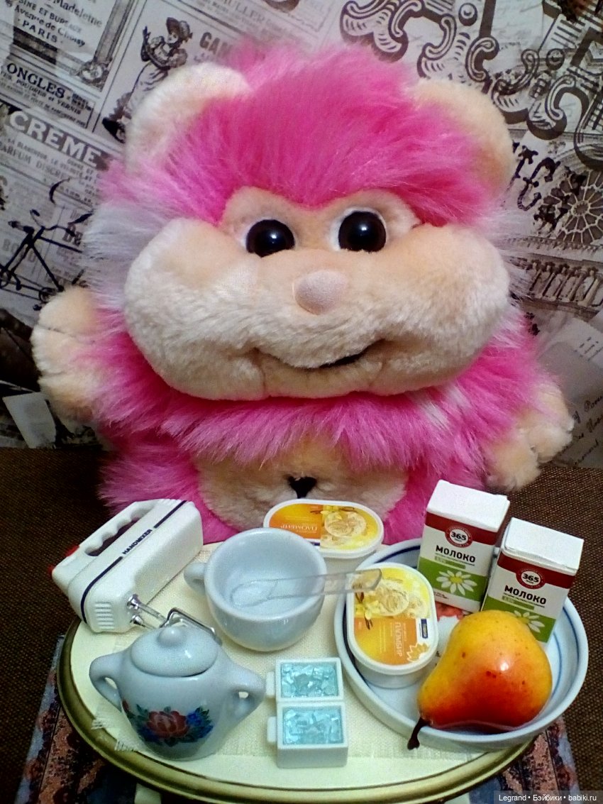 Хомочка готовит коктейль | Бэйбики Хомочка готовит коктейль — Плюшевые мишки и игрушки (Teddy Bear): винтаж (фото 7)