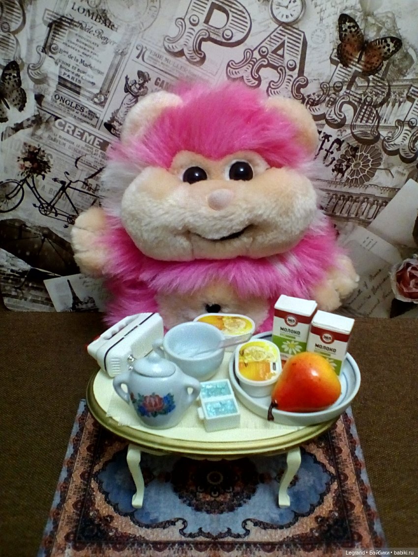Хомочка готовит коктейль | Бэйбики Хомочка готовит коктейль — Плюшевые мишки и игрушки (Teddy Bear): винтаж