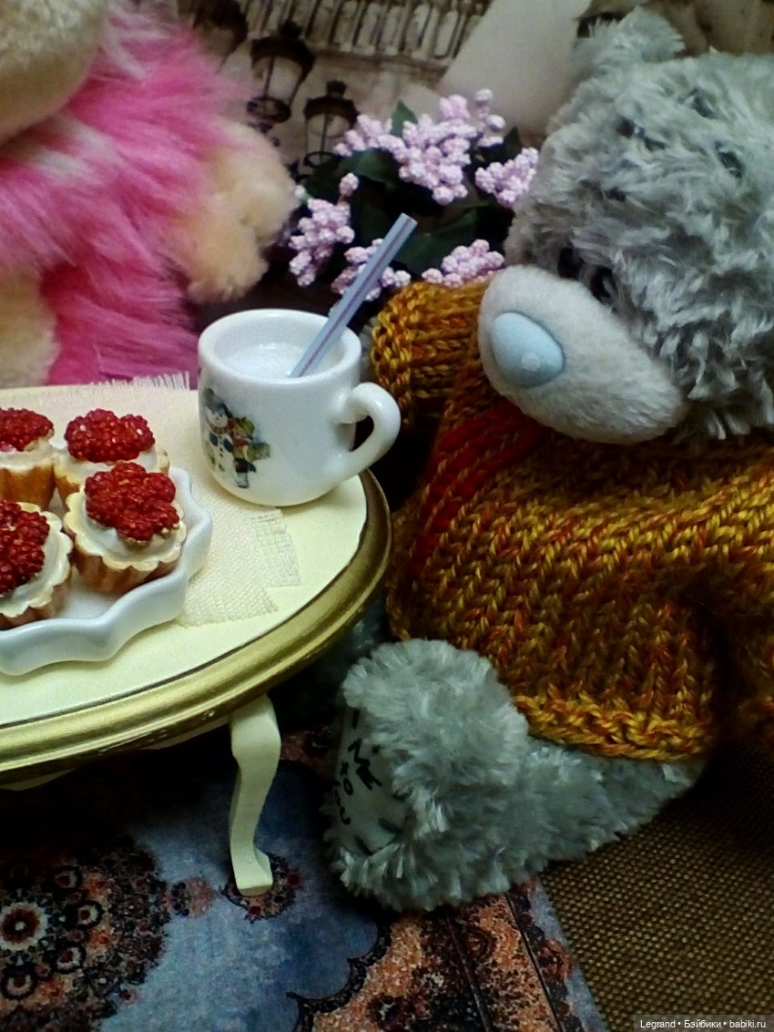 Хомочка готовит коктейль | Бэйбики Хомочка готовит коктейль — Плюшевые мишки и игрушки (Teddy Bear): винтаж