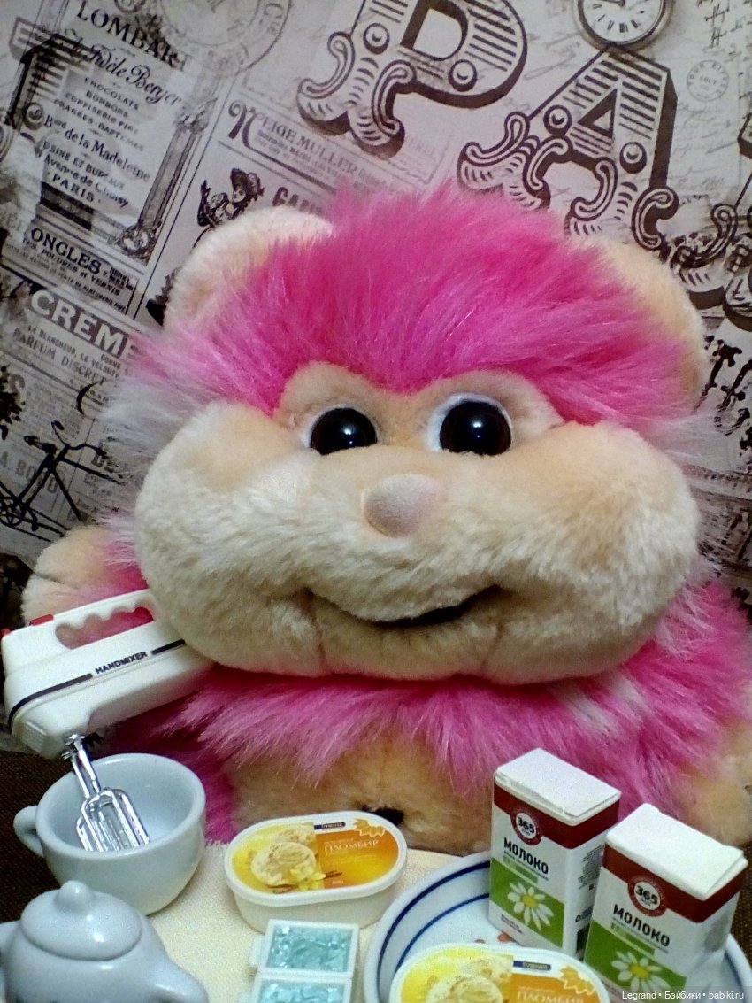 Хомочка готовит коктейль | Бэйбики Хомочка готовит коктейль — Плюшевые мишки и игрушки (Teddy Bear): винтаж