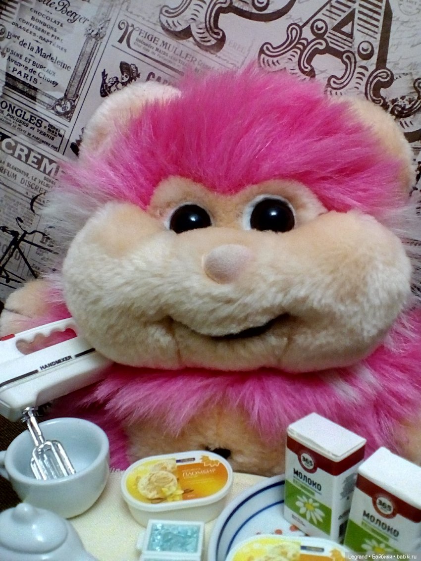 Хомочка готовит коктейль | Бэйбики Хомочка готовит коктейль — Плюшевые мишки и игрушки (Teddy Bear): винтаж