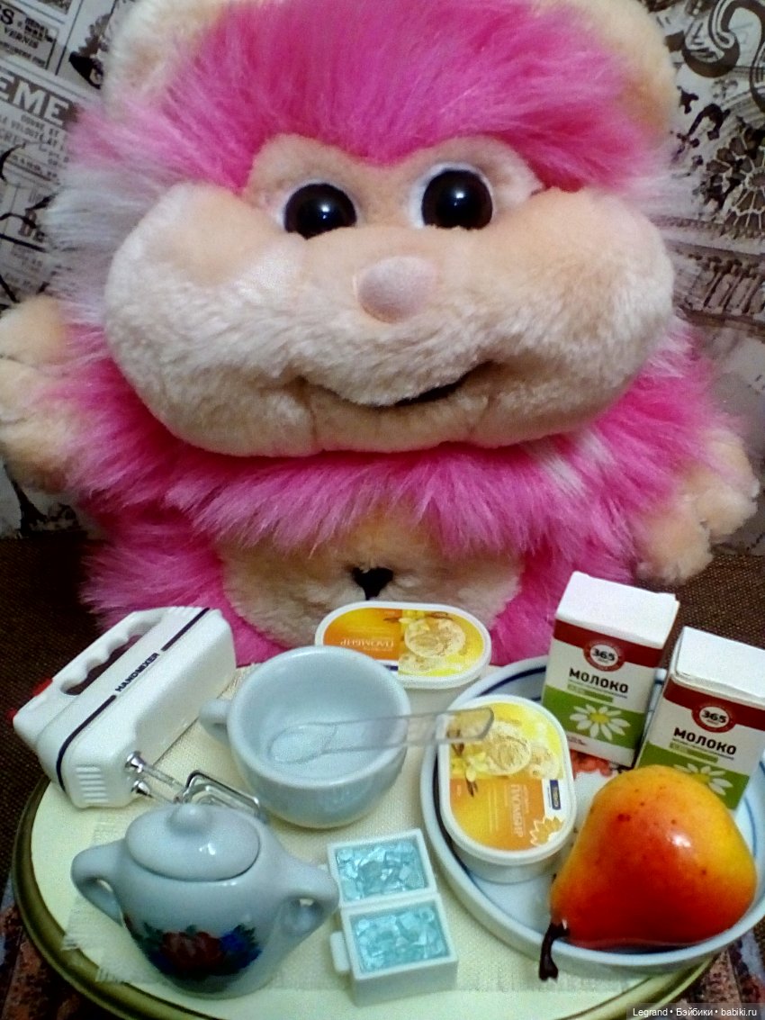 Хомочка готовит коктейль | Бэйбики Хомочка готовит коктейль — Плюшевые мишки и игрушки (Teddy Bear): винтаж (фото 3)