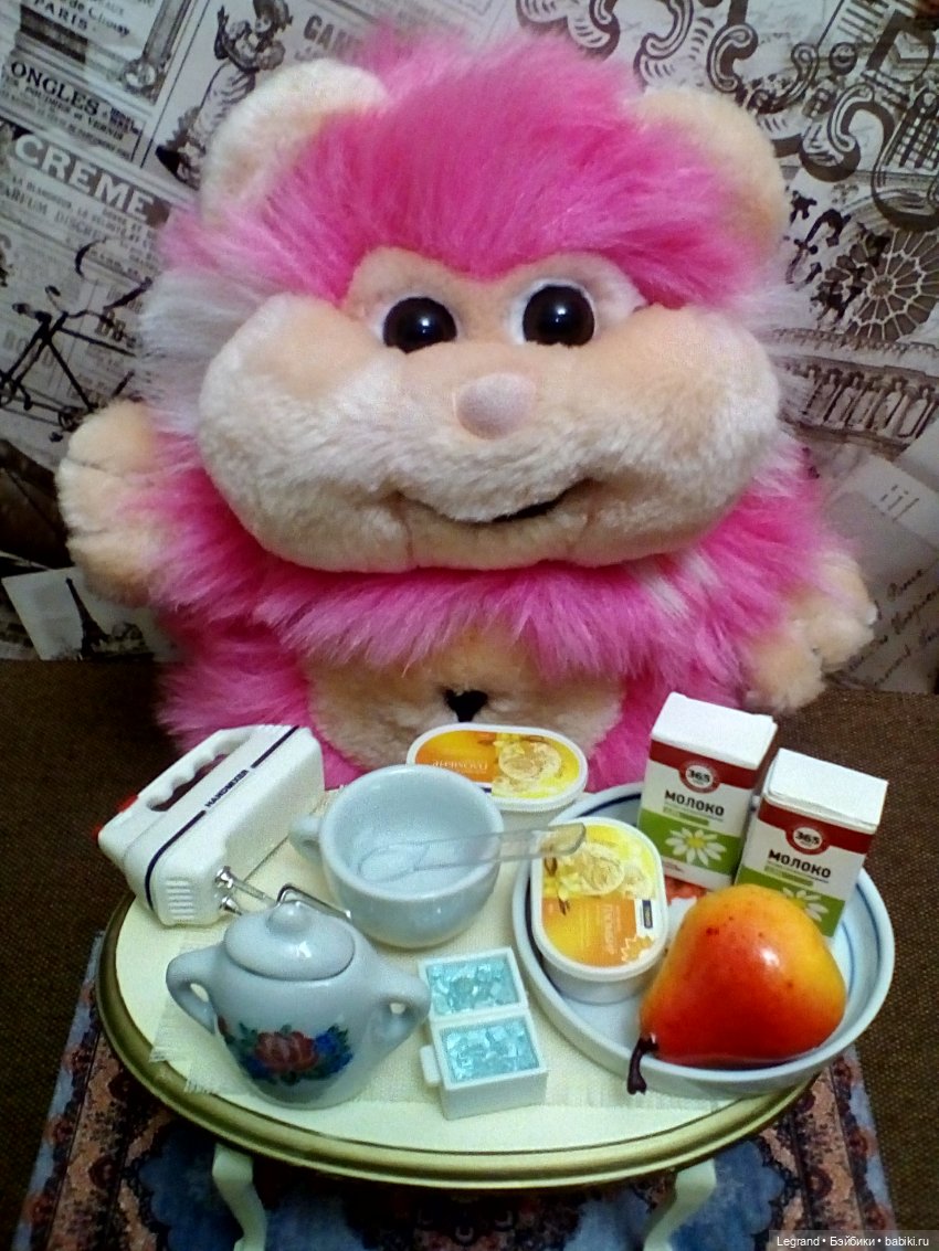 Хомочка готовит коктейль | Бэйбики Хомочка готовит коктейль — Плюшевые мишки и игрушки (Teddy Bear): винтаж (фото 2)