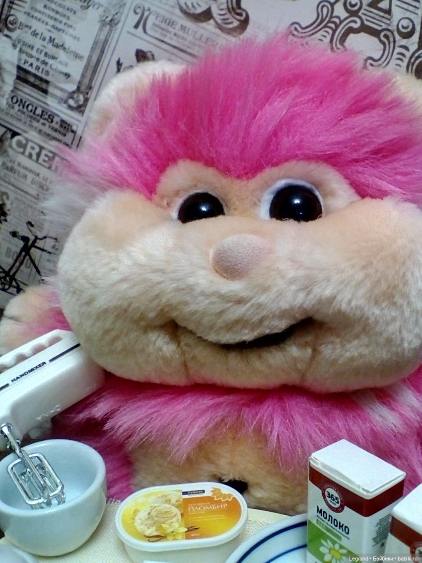 Хомочка готовит коктейль | Бэйбики Хомочка готовит коктейль — Плюшевые мишки и игрушки (Teddy Bear): винтаж