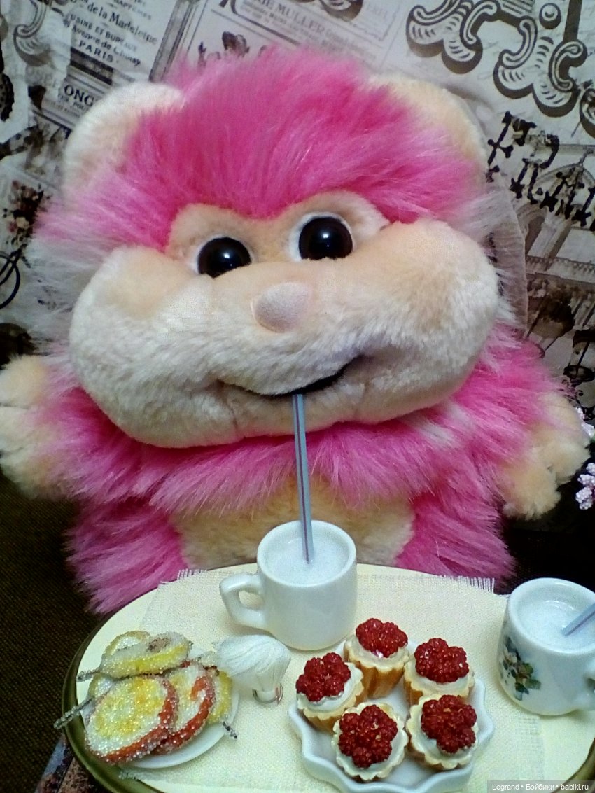 Хомочка готовит коктейль | Бэйбики Хомочка готовит коктейль — Плюшевые мишки и игрушки (Teddy Bear): винтаж