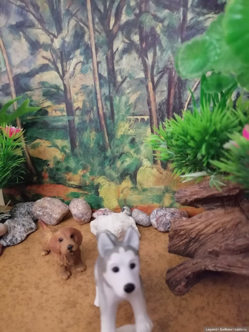 Лурения: питомцы на прогулке