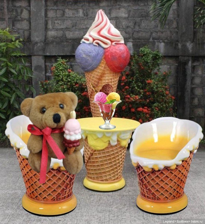 Мишки в кафе🍦 — Плюшевые мишки и игрушки (Teddy Bear): винтаж (фото 3)