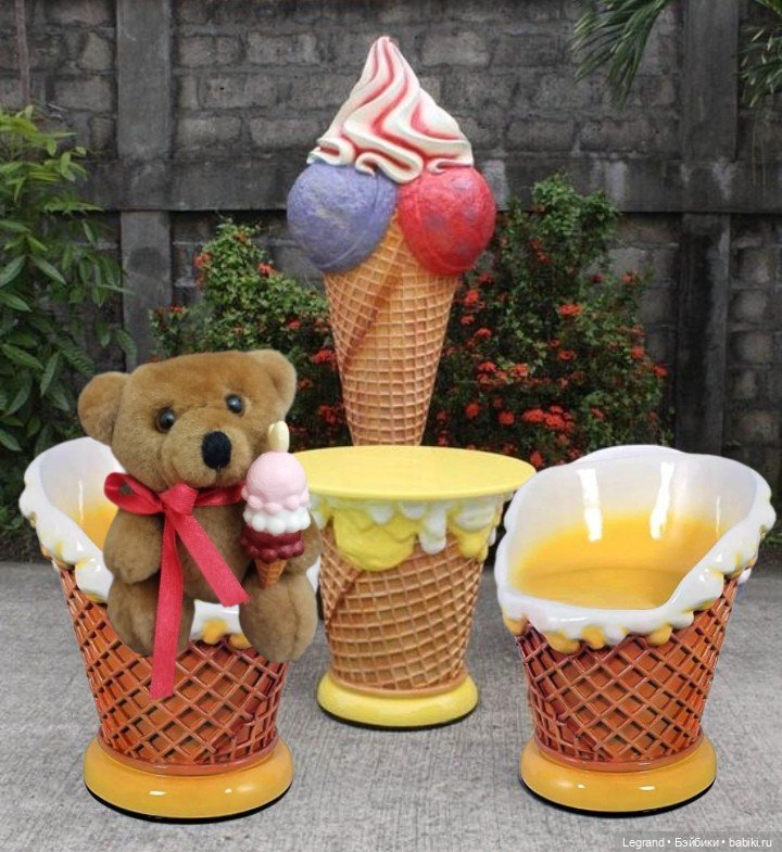Мишки в кафе🍦 — Плюшевые мишки и игрушки (Teddy Bear): винтаж (фото 2)