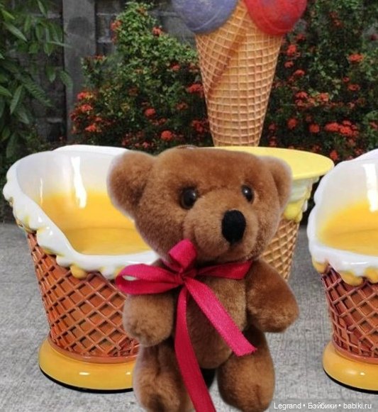 Мишки в кафе🍦 — Плюшевые мишки и игрушки (Teddy Bear): винтаж