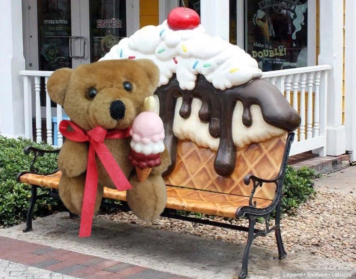 Мишки в кафе🍦 — Плюшевые мишки и игрушки (Teddy Bear): винтаж