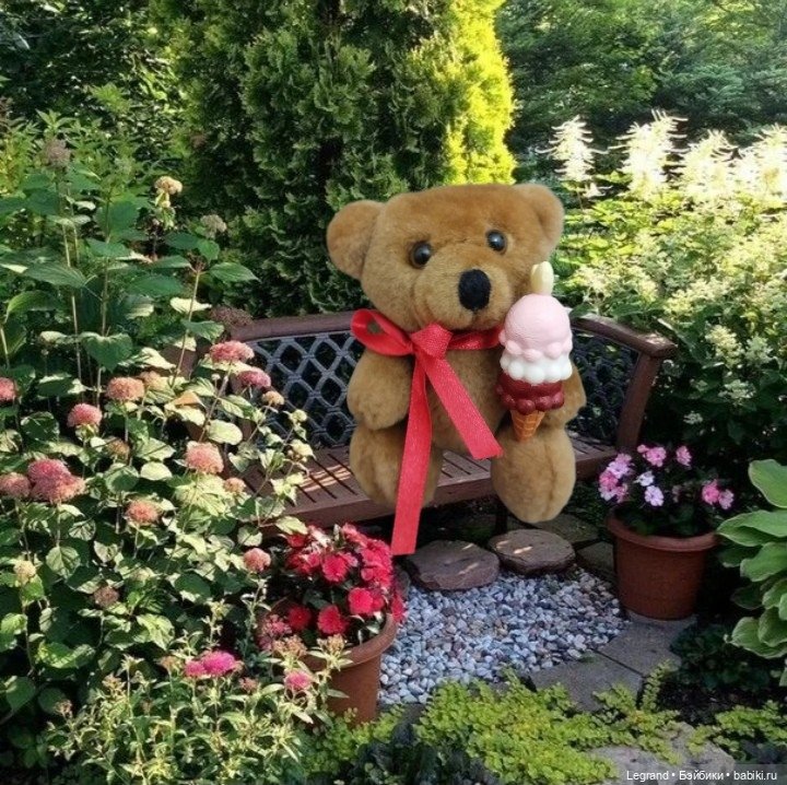 Мишель на отдыхе — Плюшевые мишки и игрушки (Teddy Bear): винтаж (фото 6)