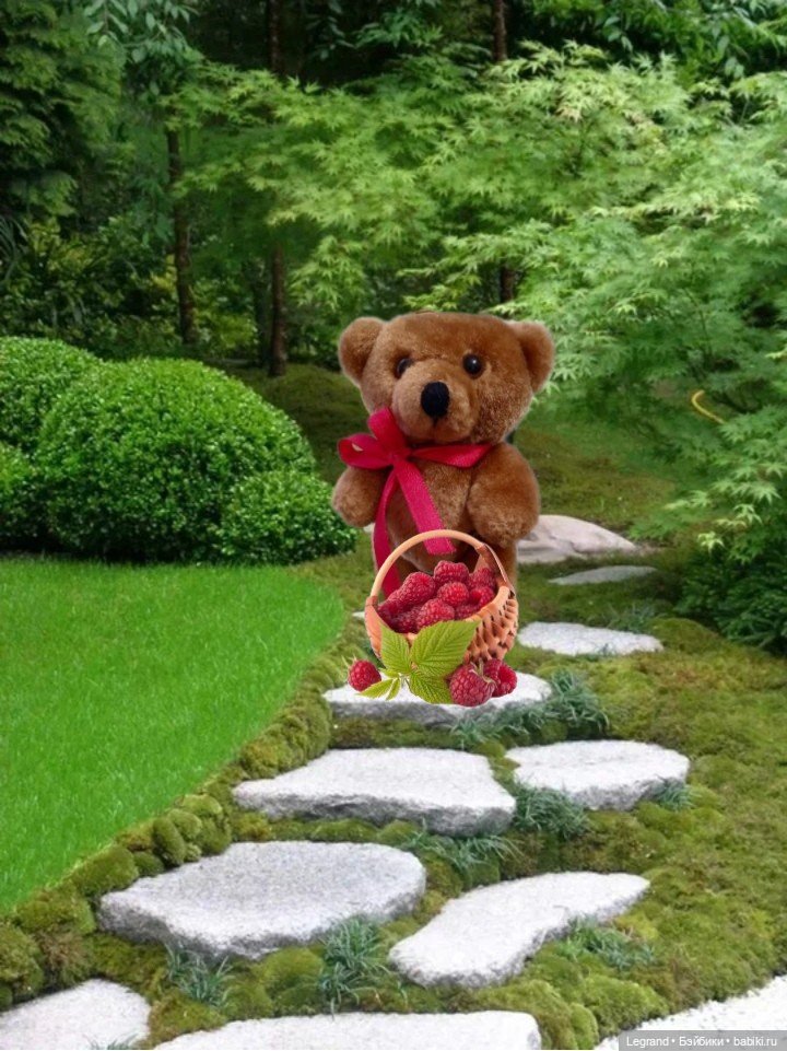 Мишель собирает ягоды🍓 — Плюшевые мишки и игрушки (Teddy Bear): винтаж