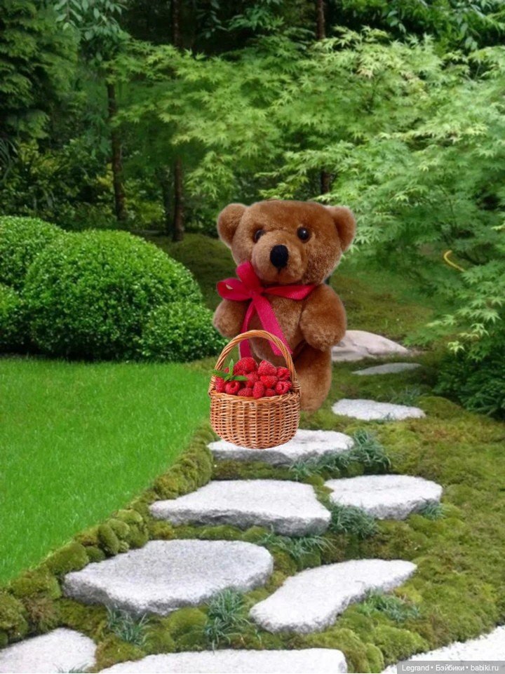 Мишель собирает ягоды🍓 — Плюшевые мишки и игрушки (Teddy Bear): винтаж